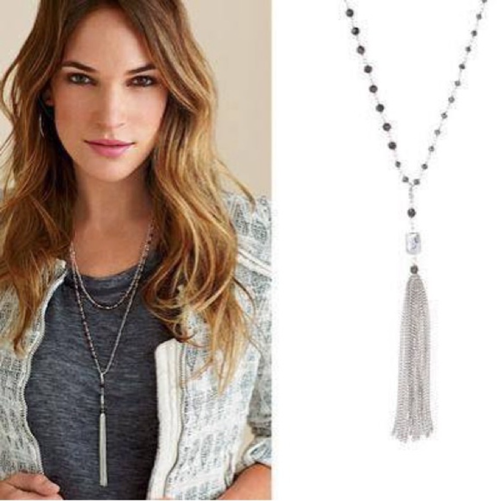 Stella & Dot Gitane Tassel necklace